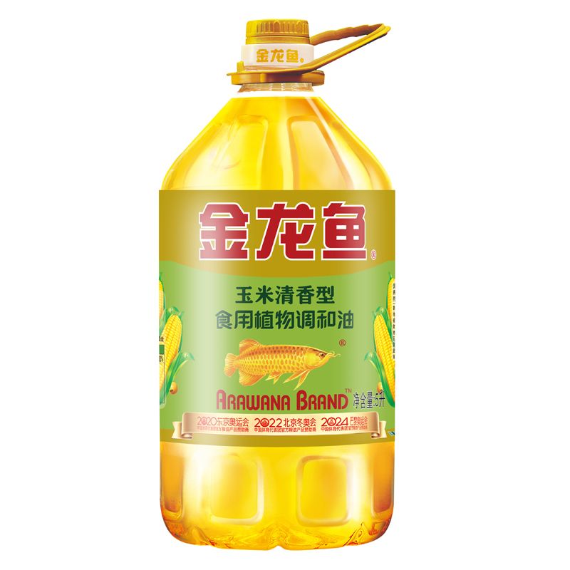 金龙鱼玉米清香型调和油5L桶装家商用炒菜烹饪植物食用油色拉油
